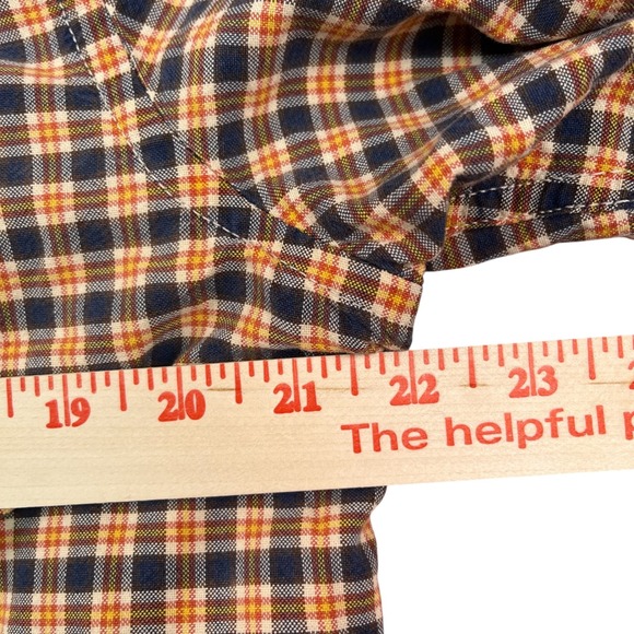 Denim & Supply Ralph Lauren Mens Lg Plaid Button Down Shirt Blue White Cotton - Picture 5 of 7